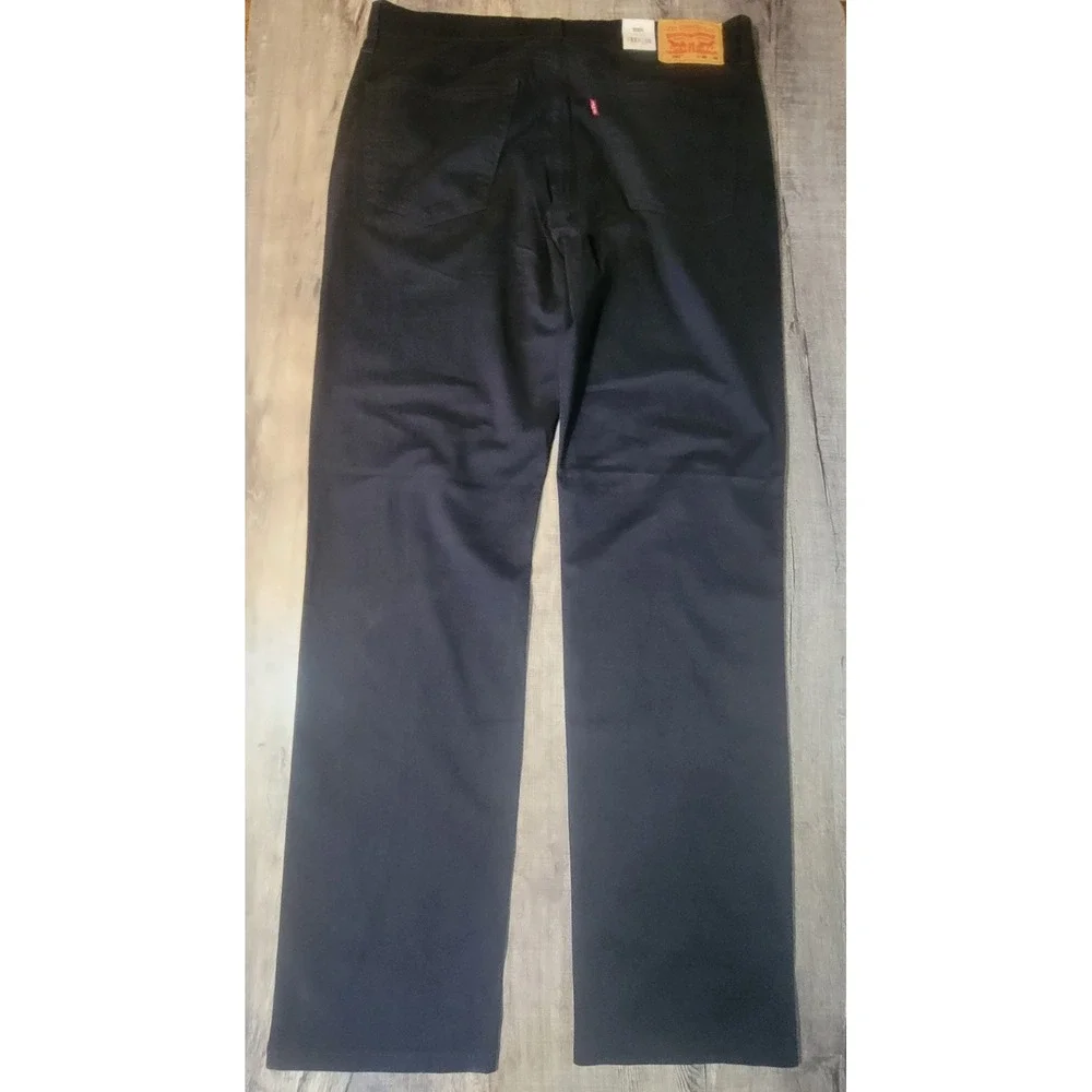 Levis 541 Athletic Taper Black Jeans Mens 36x36 Performance Stretch 18181-0529